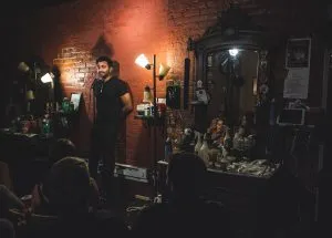 Nimesh Patel performing at Live at the Barbershop NYC