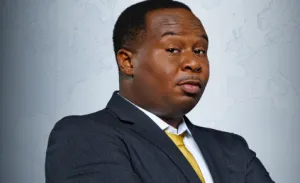 Roy Wood Jr. performing at Live at the Barbershop NYC